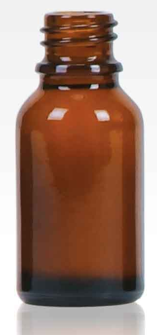 Low-resolution catalog reference for 15 mL Amber DIN18 Dropper Bottle; website image rights unconfirmed.